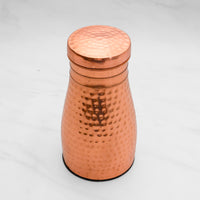 Healthsmith Pure Copper Aloevera Pot – Hammered Shine Finish, Drinkware and Storage Purpose Volume 1000ml