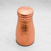 Healthsmith Pure Copper Aloevera Pot – Hammered Shine Finish, Drinkware and Storage Purpose Volume 1000ml