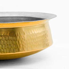 Pure Brass Lagan for Cooking – Tin Coated (Kalai) – Handcrafted Hammered & Traditional Design