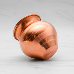 Pure Copper Mangal Kalash - Strong & Heavy - Harmless & Lead-Free - Leak Proof - Provides Many Health Benefits