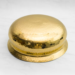 Pure Brass Round Lagan for Cooking - Excellent Heat Conductivity - Strong and Durable
