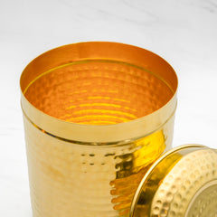 Brass Dabba for Storage | Pure Brass Jar/Container | Multipurpose Dabba (Medium)
