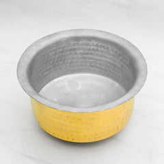 Pure Brass Patila for Cooking – Tin Coated (Kalai) – Handcrafted Hammered & Traditional Design