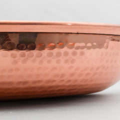 Pure Copper Saute Pan with Heat Resistant Handle for Cooking – Tin Coated (Kalai) – Handcrafted Hammered & Traditional Design