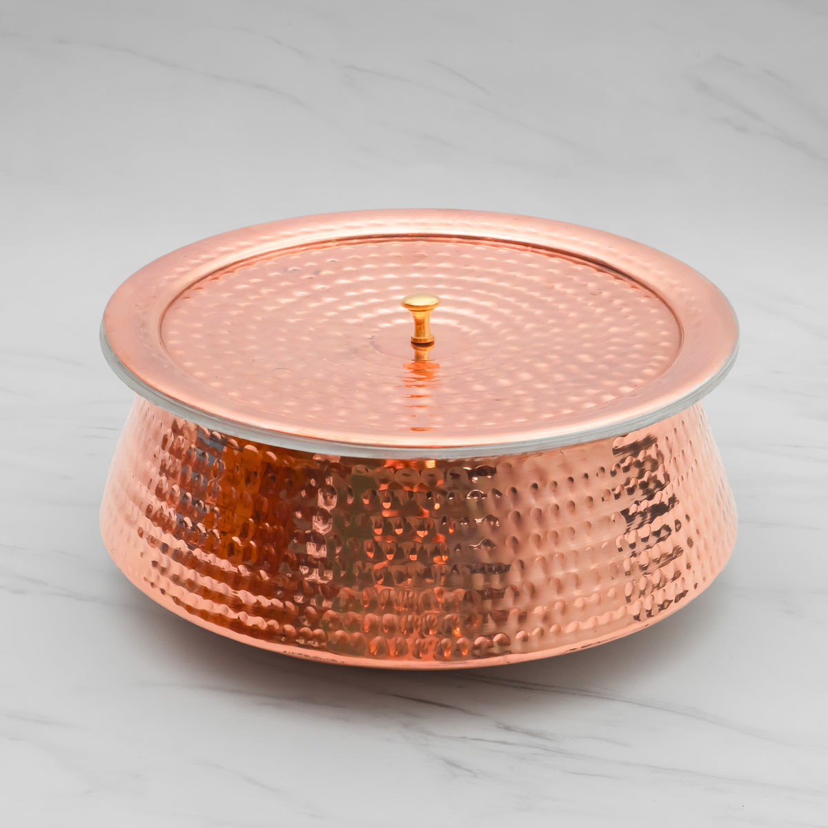 Pure Copper Lagan for Cooking – Tin Coated (Kalai) – Handcrafted Hammered & Traditional Design