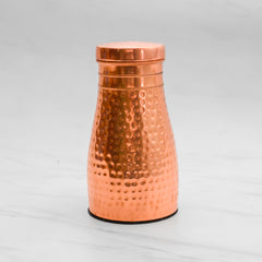 Healthsmith Pure Copper Aloevera Pot – Hammered Shine Finish, Drinkware and Storage Purpose Volume 1000ml