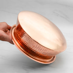 Pure Copper Lagan for Cooking – Tin Coated (Kalai) – Handcrafted Hammered & Traditional Design