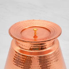 Pure Copper Jalsagar Pot Water Dispenser with Brass Stand