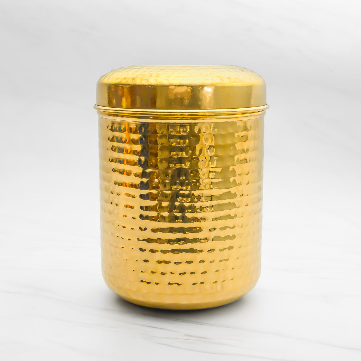 Brass Dabba for Storage | Pure Brass Jar/Container | Multipurpose Dabba (Large)