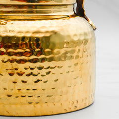 Brass Tea Kettle | Brass Kettle with Tin Lining | Handcrafted hammered & Traditional Design