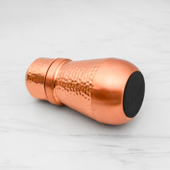 Pure Copper Monarch Water Jar 1200ml | Hammered Copper Jar with Lid | 260gm | Leak-Proof Ayurvedic Jar