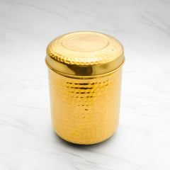 Brass Dabba for Storage | Pure Brass Jar/Container | Multipurpose Dabba (Medium)