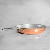 Pure Copper Saute Pan with Heat Resistant Handle for Cooking – Tin Coated (Kalai) – Handcrafted Hammered & Traditional Design