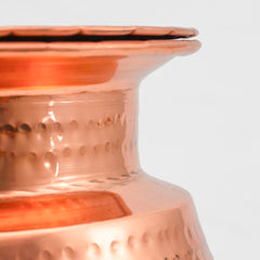 Pure Copper Jalsagar Pot Water Dispenser with Brass Stand