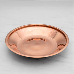 Pure Copper Pooja Thali Set - 5 Items | Pooja Thali Set with 1 Plate, 1 Kalash, 1 Fullpatra, 1 Pali, and 1 Niranjan