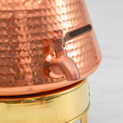 Pure Copper Jalsagar Pot Water Dispenser with Brass Stand