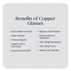 Pure Copper Silver Touch Water Glass with Luxury Design, Drinking Serving Water, Yoga Ayurveda | Handcrafted Lined Hammering Glass