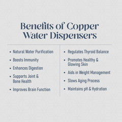 Pure Copper Jalsagar Pot Water Dispenser with Brass Stand