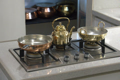 Brass Tea Kettle | Brass Kettle with Tin Lining | Handcrafted hammered & Traditional Design