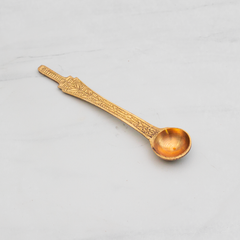 Healthsmith Pure Brass Ashtamangal Pooja Thali Set of 11-1 Ghanti, 1 Pooja Aarti, 1 Fulpatra, 1 Pali, 2 Wati, 1 Kalash, 1 Chaumukha, 1 Incense Burner, 1 Kapoor Aarti & 1 Thali - 12 inch, 1200gm