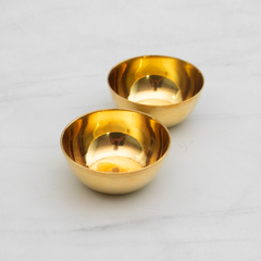 Healthsmith Pure Brass Ashtamangal Pooja Thali Set of 11-1 Ghanti, 1 Pooja Aarti, 1 Fulpatra, 1 Pali, 2 Wati, 1 Kalash, 1 Chaumukha, 1 Incense Burner, 1 Kapoor Aarti & 1 Thali - 12 inch, 1200gm