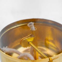 Healthsmith Pure Brass Akhand Jyoti Diya with Glass Cover & Adjustable Bati Knob | Windproof & Long-Lasting Diya | Akhand Deepak for Festivals, Daily Prayer & Home Décor