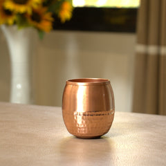 Pure Copper Modern Glass - Lacquered for Shine & Protection