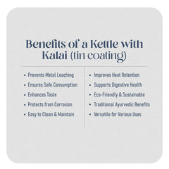 Brass Tea Kettle | Brass Kettle with Tin Lining | Handcrafted hammered & Traditional Design