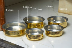 Pure Brass Lagan for Cooking – Tin Coated (Kalai) – Handcrafted Hammered & Traditional Design