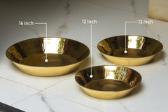 Pure Brass Parat for Dough Atta Kneading | Utensils for Your Kitchen | Pure Brass Parat Platter