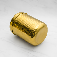 Brass Dabba for Storage | Pure Brass Jar/Container | Multipurpose Dabba (Large)