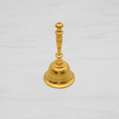 Pure Brass Pooja Thali Set of 10 | Set of 1 Thali, 1 Ghanti, 1 Pooja Aarti, 1 Pali, 2 Wati, 1 Kalash, 1 Chaumukha, 1 Incense Burner, and 1 Kapoor Aarti