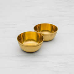 Pure Brass Pooja Thali Set of 10 | Set of 1 Thali, 1 Ghanti, 1 Pooja Aarti, 1 Pali, 2 Wati, 1 Kalash, 1 Chaumukha, 1 Incense Burner, and 1 Kapoor Aarti