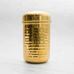 Brass Dabba for Storage | Pure Brass Jar/Container | Multipurpose Dabba (Small)