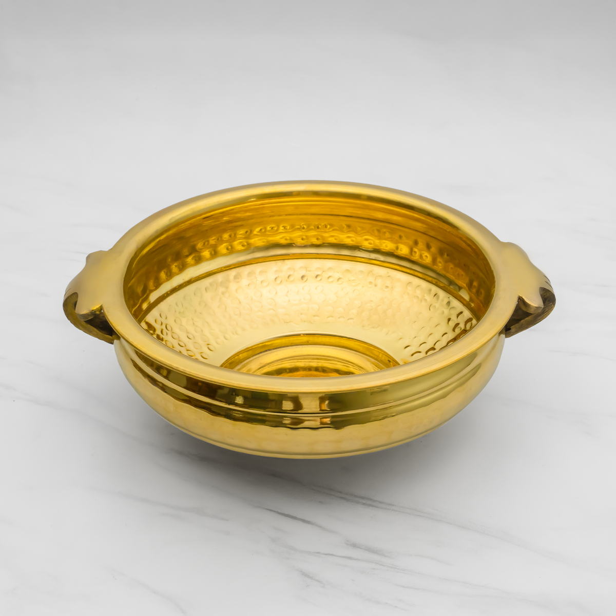 Pure Brass Urli | Vintage Decorative Bowl for Home Decor | Hammered Finish