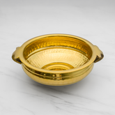 Pure Brass Urli | Vintage Decorative Bowl for Home Decor | Hammered Finish