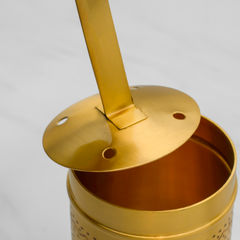 Pure Brass Filter Coffee Maker, South Indian Filter Coffee Maker, Coffee Decoction Maker, Coffee Brewer - Traditionally Handcrafted Kumbakonam Style