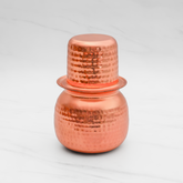 Pure Copper Cashew Lota & Tumbler with Hammered Finish – Lacquer Coated for Long Life