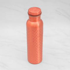 Pure Copper Water Bottle | Leak proof Water Bottle, Hammered Finish | 1 Litre