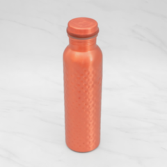 Pure Copper Water Bottle | Leak proof Water Bottle, Hammered Finish | 1 Litre