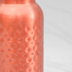 Pure Copper Water Bottle | Leak proof Water Bottle, Hammered Finish | 1 Litre