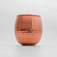 Pure Copper Modern Glass - Lacquered for Shine & Protection