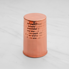 Pure Copper Vintage Hammered Glass - Lacquered for Shine & Protection - Traditional Look