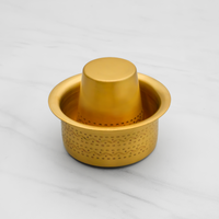 Pure Brass Dabara Set for Filter Coffee – Traditional South Indian Brass Tumbler & Wati, Handcrafted Pital Designer Coffee Cup Set, 150ml