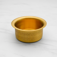 Pure Brass Dabara Set for Filter Coffee – Traditional South Indian Brass Tumbler & Wati, Handcrafted Pital Designer Coffee Cup Set, 150ml