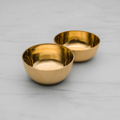 Kansa Thali Dinner Set | 6 Piece Kansa Thali Set, 1 Plate (Thali), 2 Bowls, 1 Sweet Dish, 1 Glass, 1 Spoon | 12 Inches Thali