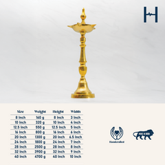 Pure Brass Kashi Samai for Pooja | Latern, Diya for Pooja