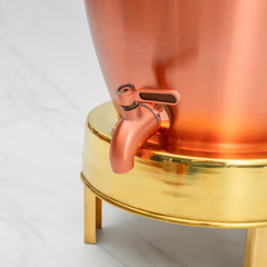 Pure Copper Kiwi Water Dispenser | Leak Proof Water Dispenser with Tap | Matte Finish