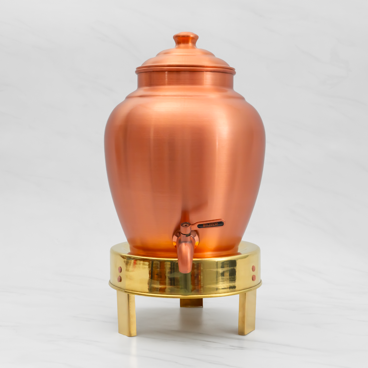 Pure Copper Kiwi Water Dispenser | Leak Proof Water Dispenser with Tap | Matte Finish