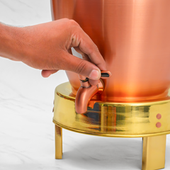 Pure Copper Kiwi Water Dispenser | Leak Proof Water Dispenser with Tap | Matte Finish